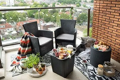 Záhradný stolík Keter Cool Stool Grafit P91128