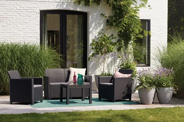 Zahradný set Allibert Claire 2-Seater Sofa Grafit P91120