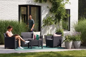 Zahradný set Allibert Claire 2-Seater Sofa Grafit P91120