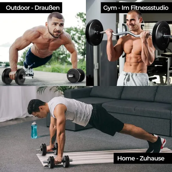 PHYSIONICS Vzpieračský set so závažím, hviezd. zámky, 76 kg