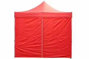 Garthen PROFI 30693 Sada 2 bočných stien pre záhradný stan 3 x3 m červená