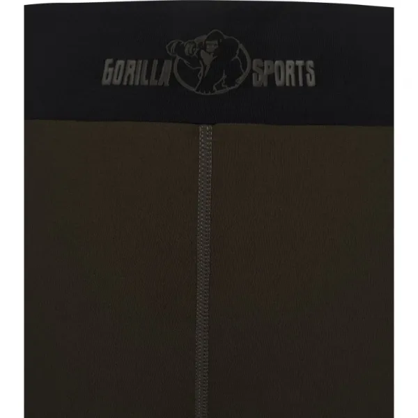 Gorilla Sports Legíny, čierna/olivová, S