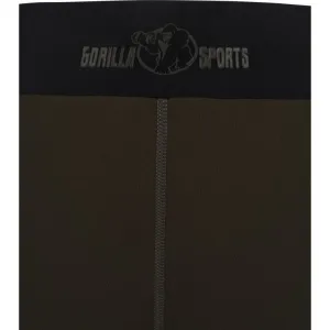 Gorilla Sports Legíny, čierna/olivová, S