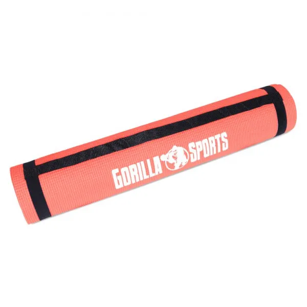 Gorilla Sports Podložka na jogu z PVC, koralová