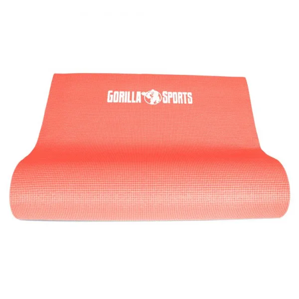 Gorilla Sports Podložka na jogu z PVC, koralová