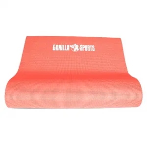 Gorilla Sports Podložka na jogu z PVC, koralová