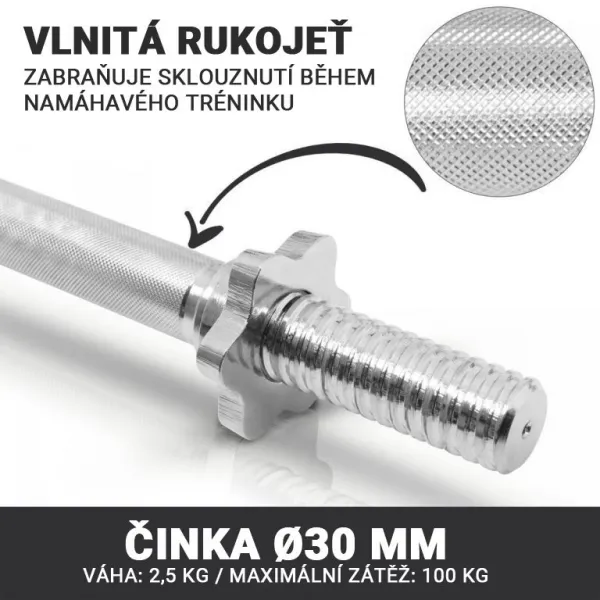 Gorilla Sports Sada liatinových činiek, 30 kg