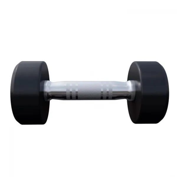 Gorilla Sports Jednoručná činka čierno/biela, 5 kg