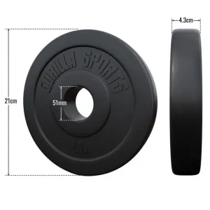 Gorilla Sports Sada záťažových dosiek 2 x 2,5 kg