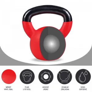 Gorilla Sports Kettlebell činka, pogumovaný povrch, 4 kg