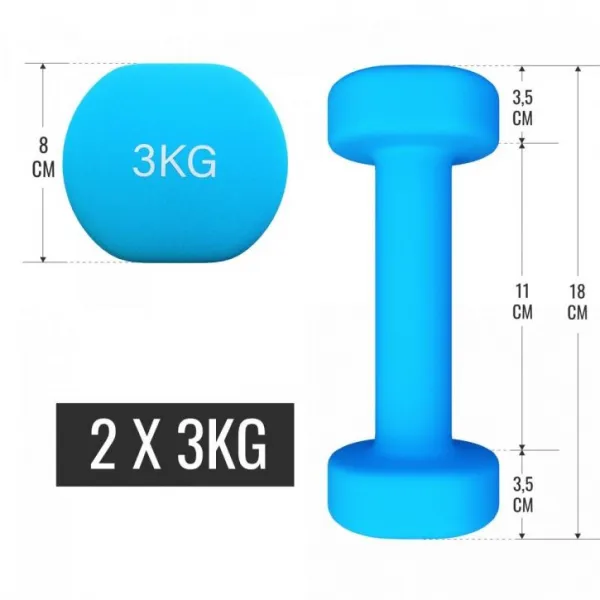 Gorilla Sports Set činiek na aerobic v kufríku, 12 kg