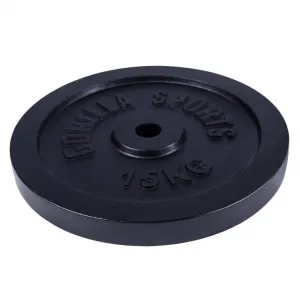 Gorilla Sports Liatinový záťažový kotúč, 15 kg