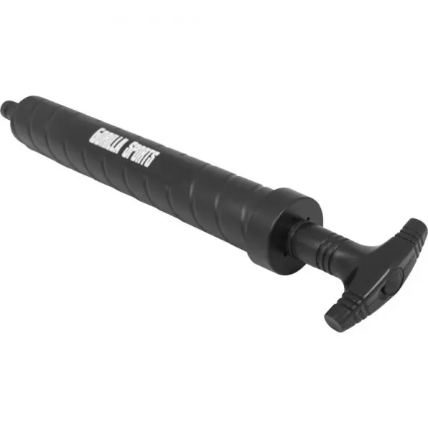 Gorilla Sports Pumpička na loptu, čierna, 30 cm
