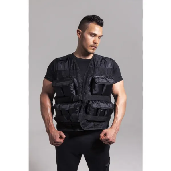 Gorilla Sports záťažová vesta, čierna, 30 kg