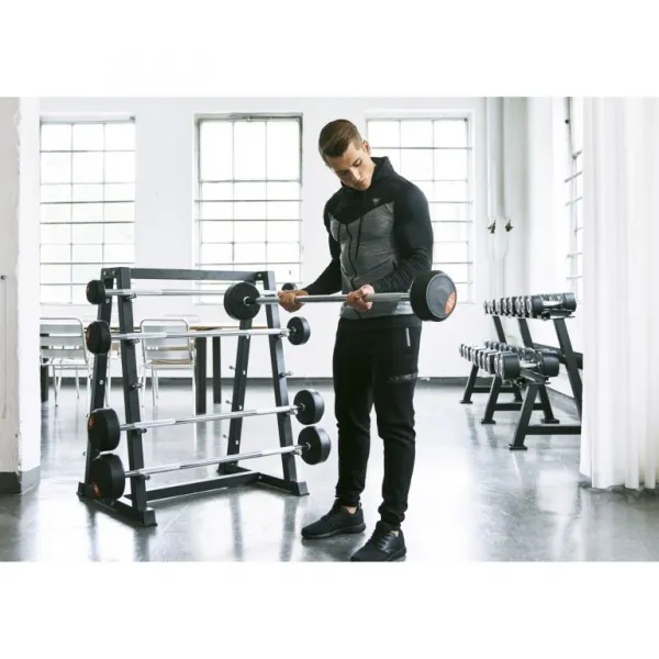 Gorilla Sports Činka s gumovými kotúčmi, 45 kg
