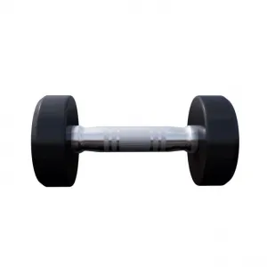 Gorilla Sports Jednoručná činka čierno/biela, 2,5 kg