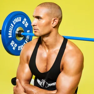 Gorilla Sports Záťažový kotúč, pogumovaný, 20 KG