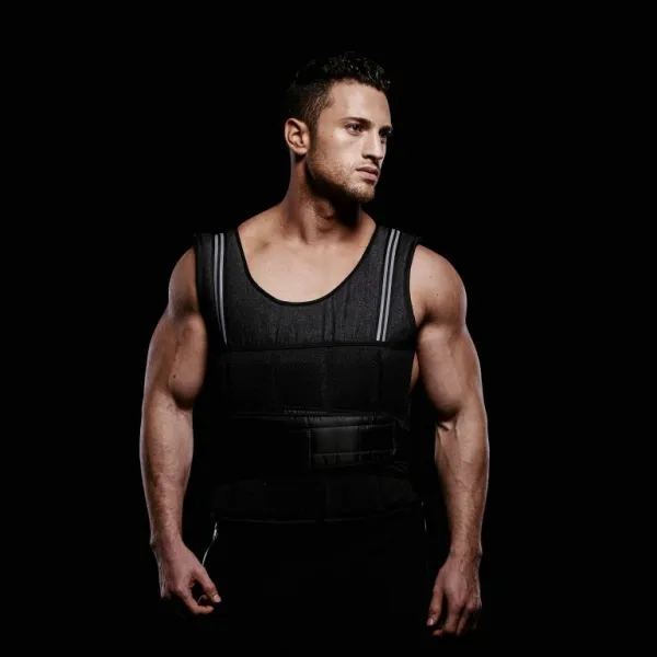 Gorilla Sports Záťažová vesta na suchý zips, 18 kg