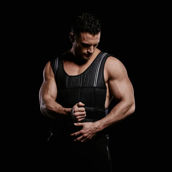 Gorilla Sports Záťažová vesta na suchý zips, 18 kg