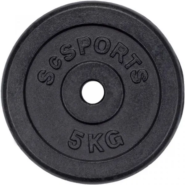 SCSports Sada liatinových kotúčov, 4 x 5 kg