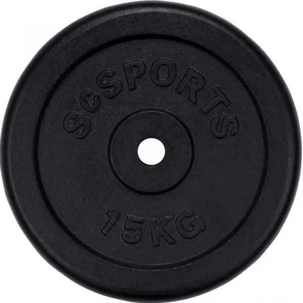 SCSports Liatinové kotúče, 2 x 15 kg