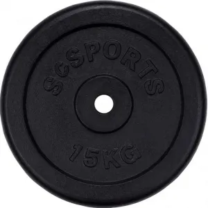 SCSports Liatinové kotúče, 2 x 15 kg