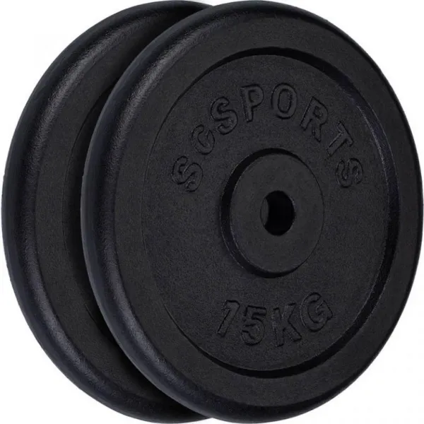 SCSports Liatinové kotúče, 2 x 15 kg