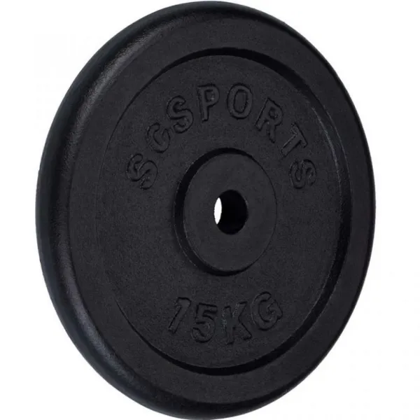 SCSports Liatinové kotúče, 2 x 15 kg