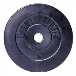 Gorilla Sports Set nakladacích tyčí + závažia, plast, 38 kg