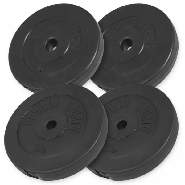 Gorilla Sports Sada činiek z plastu 60 kg