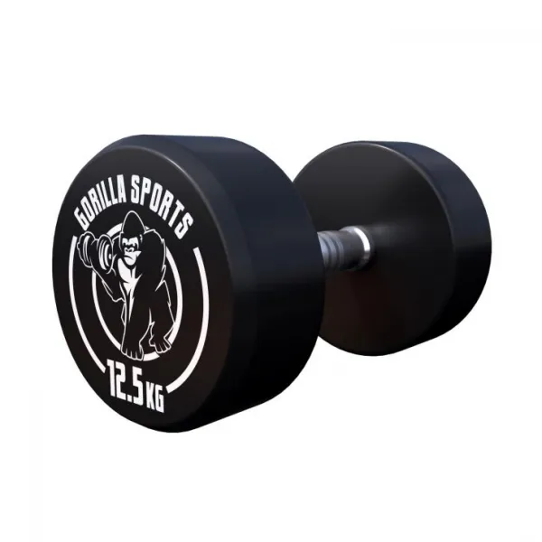 Gorilla Sports Okrúhle činky, gumové, 2 x 12,5 kg