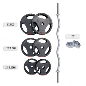 Gorilla Sports Nakladací činkový set, 25 kg