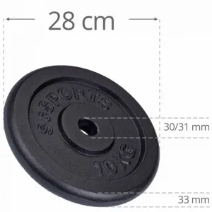 SCSports Liatinové kotúče, 2 x 10 kg
