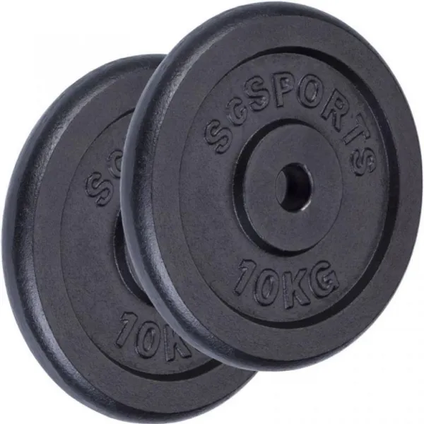 SCSports Liatinové kotúče, 2 x 10 kg