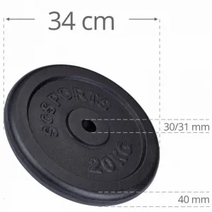 SCSports Liatinový kotúč, 20 kg