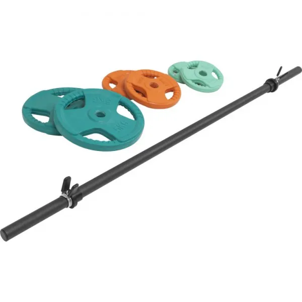 Gorilla Sports Set nakladacích tyčí + závažia, 20 kg
