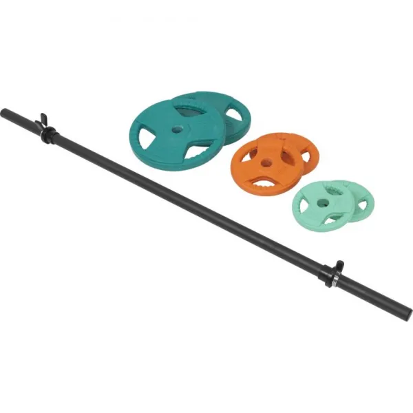 Gorilla Sports Set nakladacích tyčí + závažia, 20 kg