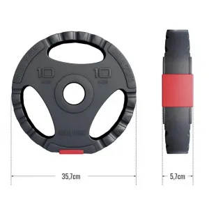 Gorilla Sports Činkový kotúč Olympia, plast, 10 kg