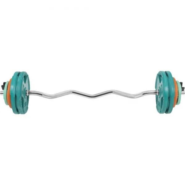 Gorilla Sports Set nnakladacích tyčí + závažia, pružinové, 35 kg