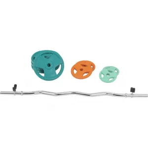 Gorilla Sports Set nnakladacích tyčí + závažia, pružinové, 35 kg