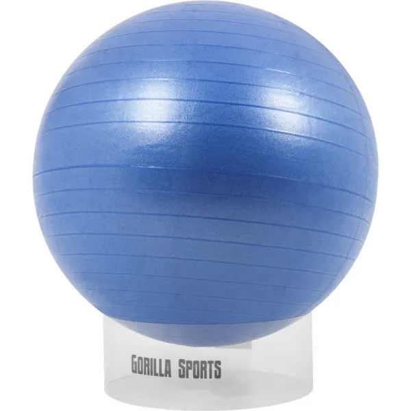 Gorilla Sports Stojan na gymnastickú loptu, priehľadný