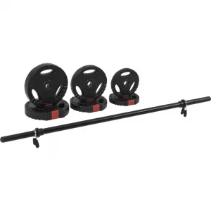 Gorilla Sports Súprava plastovej činky, 20 kg