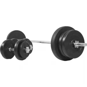 Gorilla Sports Nakladací činkový set, plastové závažie 70 kg