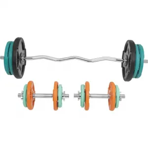 Gorilla Sports Set nakladacích tyčí + závažia, 70 kg