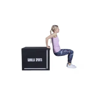 Gorilla Sports Plyobox v čiernej farbe