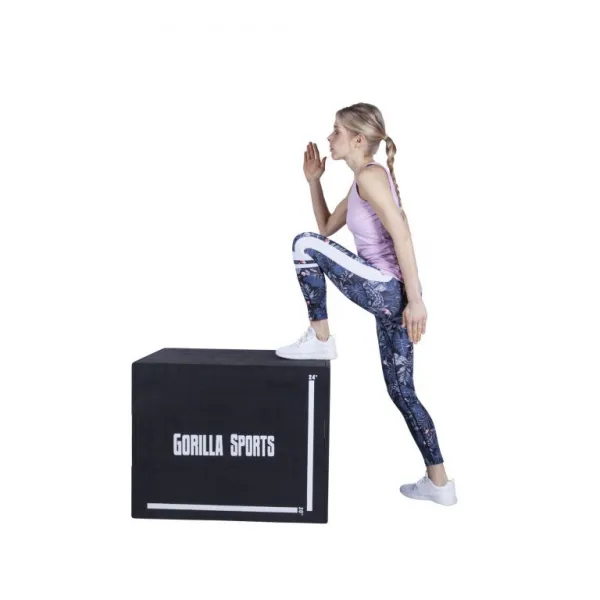 Gorilla Sports Plyobox v čiernej farbe