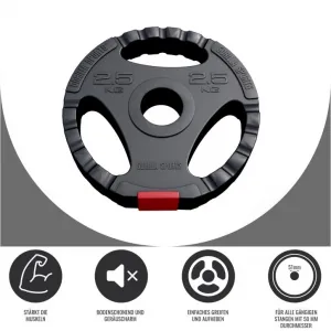 Gorilla Sports Činkový kotúč Olympia, plast, 2,5 kg