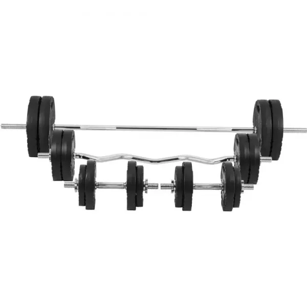 Gorilla Sports Sada činiek s hviezdicovým zámkom, 100 kg