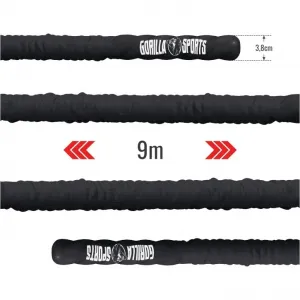 Gorilla Sports Posilňovacie lano s držiakom, 9 m x 3,8 cm