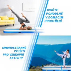 Physionics Airtrack nafukovacia žinenka, 6 m, modrá